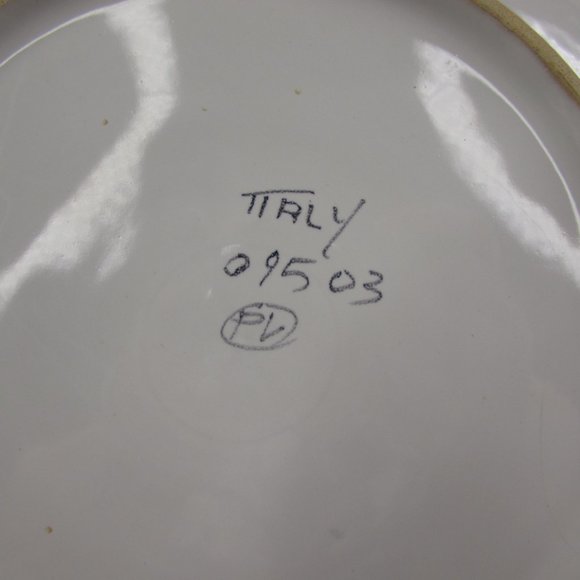 Peasant Village Italian Pottery Hand Painted Fruit Cantaloupe 8.25" Salad Plate - Picture 8 of 11